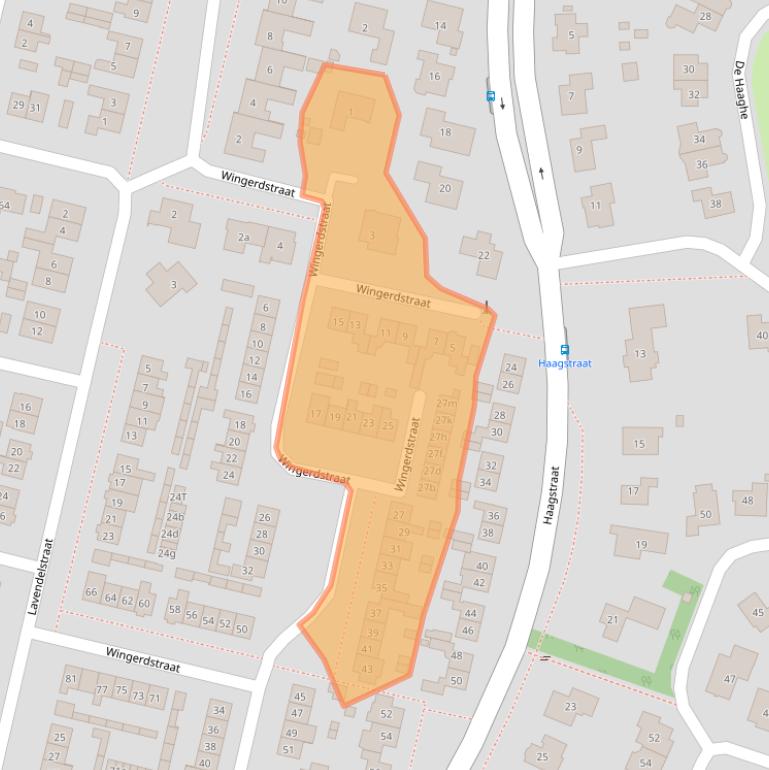 Kaart van postcodegebied 6641BL.