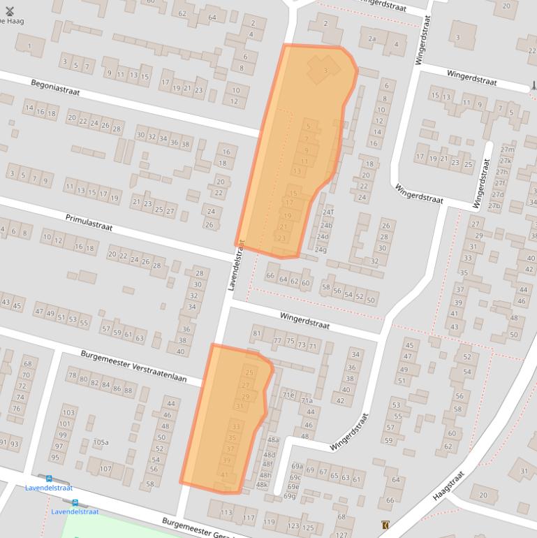 Kaart van postcodegebied 6641BW.