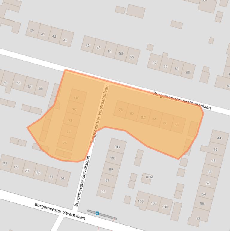 Kaart van postcodegebied 6641CH.