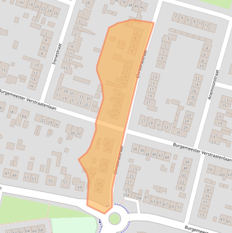 Kaart van postcodegebied 6641CK.