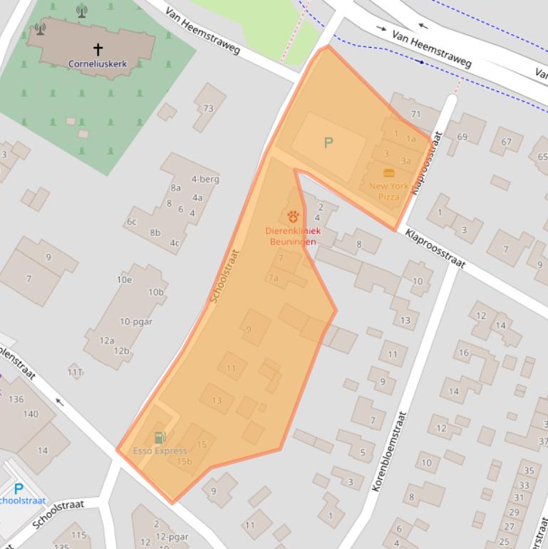 Kaart van postcodegebied 6641DA.