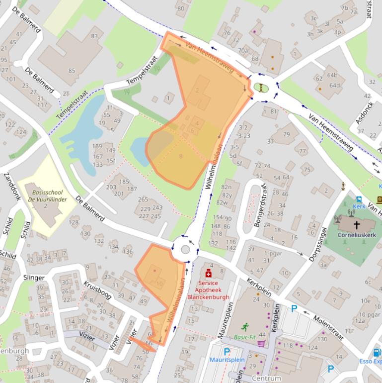 Kaart van postcodegebied 6641DG.