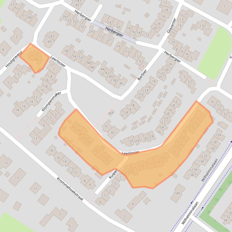 Kaart van postcodegebied 6641DJ.