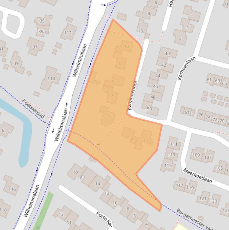 Kaart van postcodegebied 6641DM.