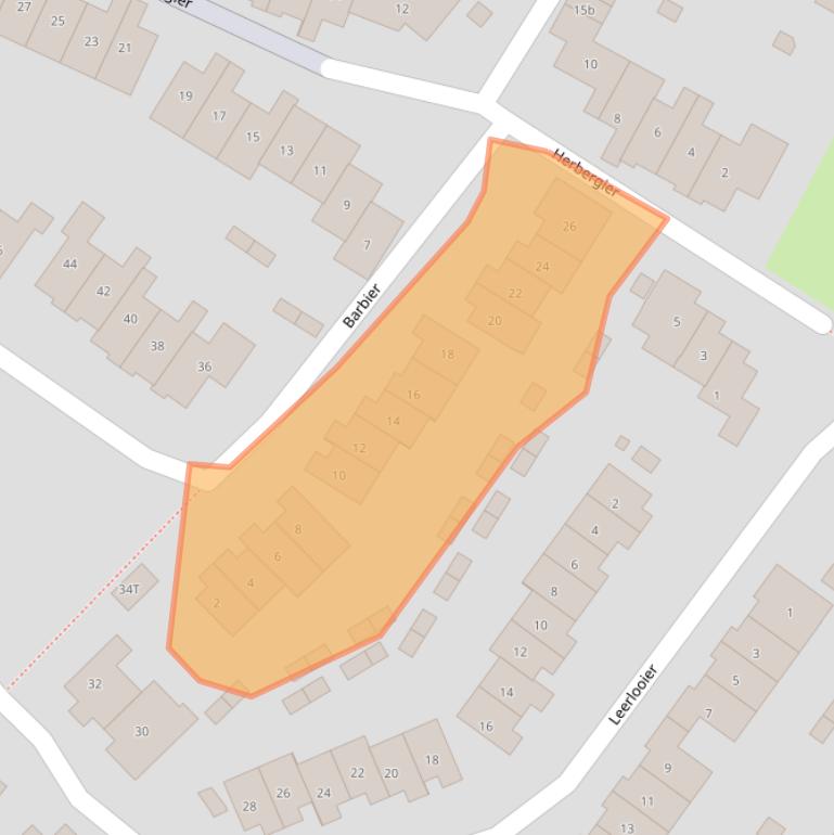 Kaart van postcodegebied 6641DS.