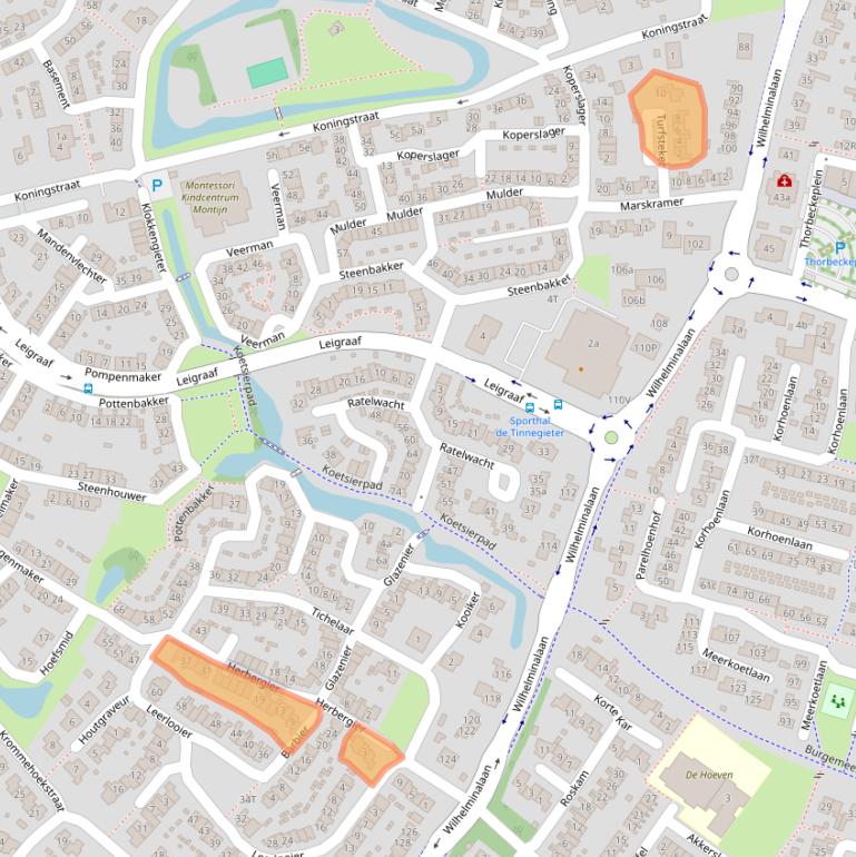 Kaart van postcodegebied 6641DT.