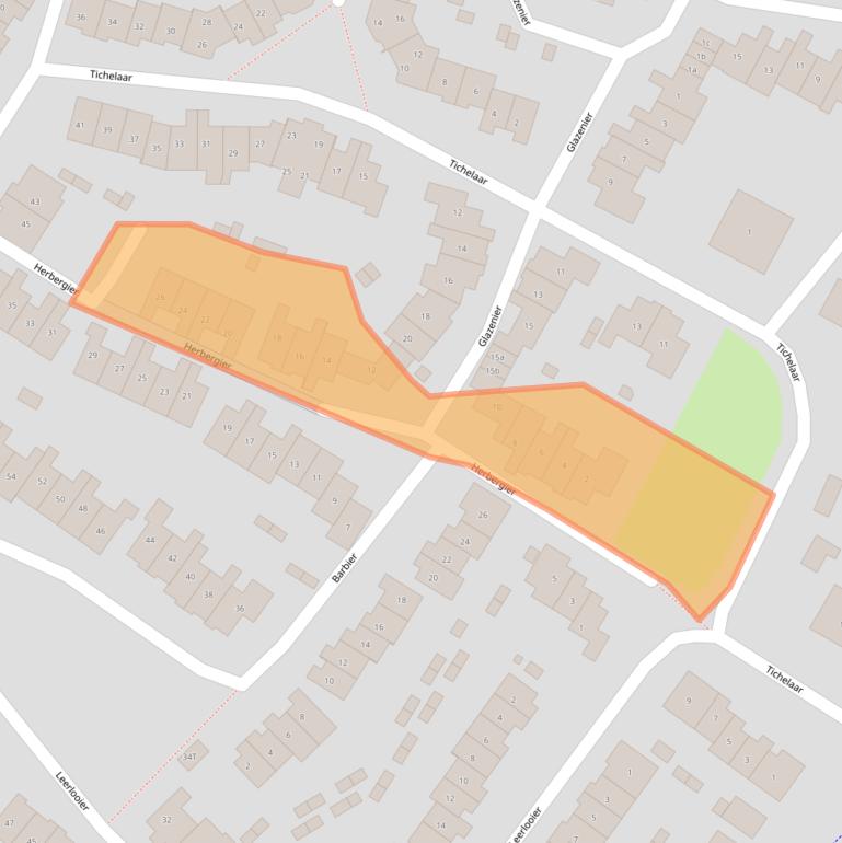 Kaart van postcodegebied 6641DV.