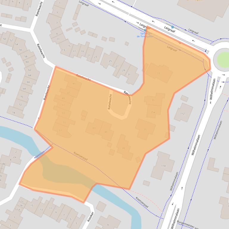 Kaart van postcodegebied 6641EP.