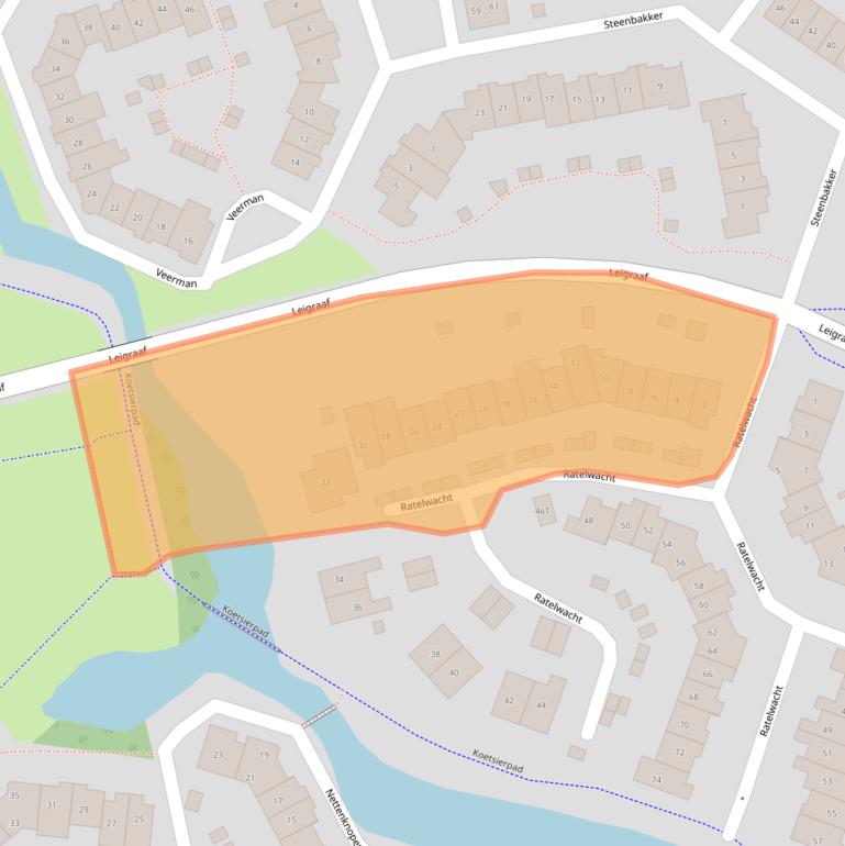 Kaart van postcodegebied 6641ER.