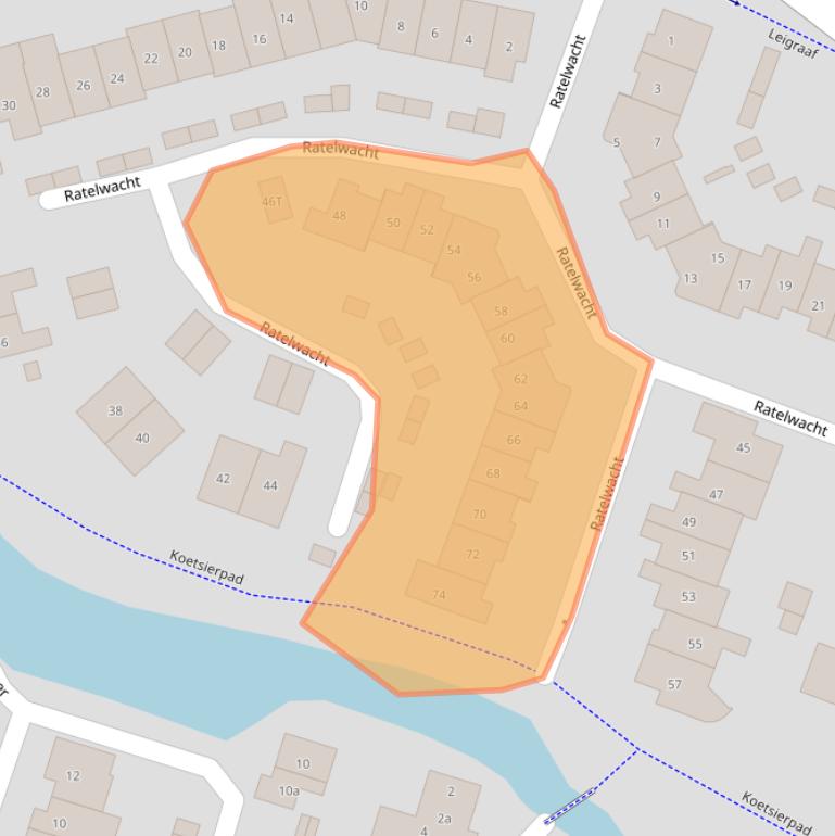 Kaart van postcodegebied 6641ET.