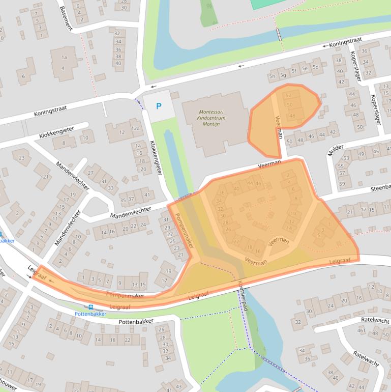 Kaart van postcodegebied 6641GJ.