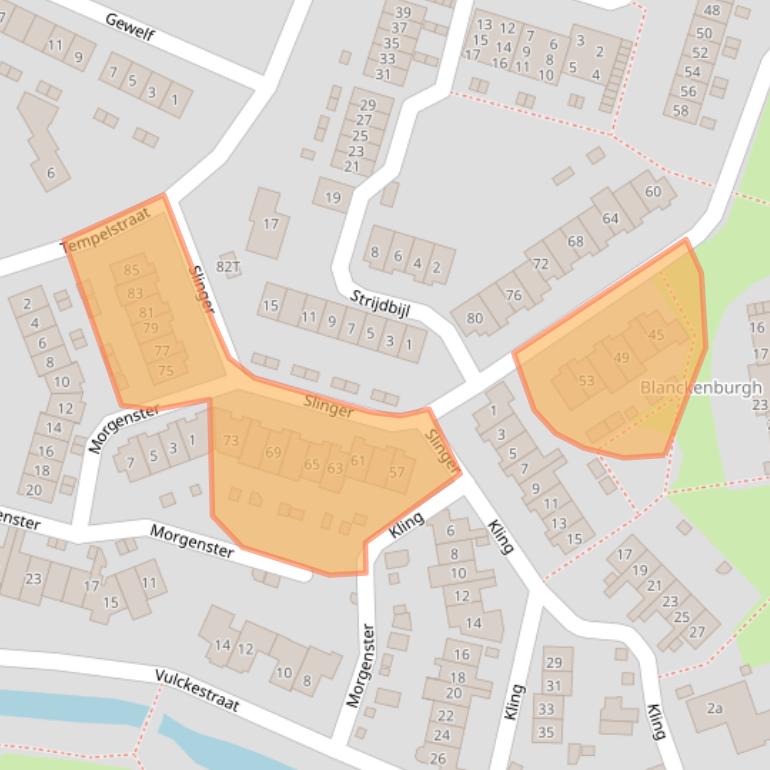 Kaart van postcodegebied 6641HB.