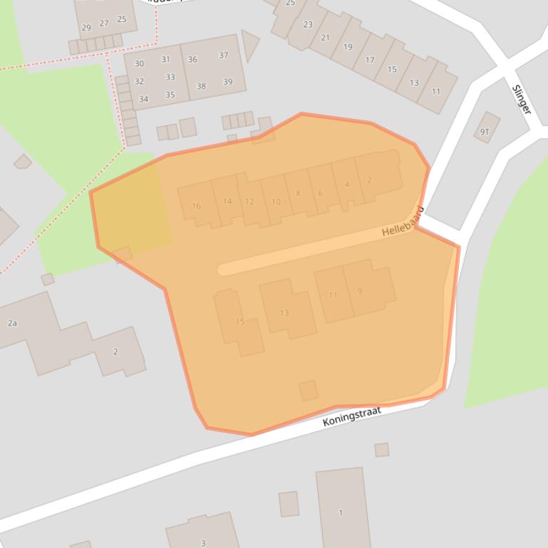 Kaart van postcodegebied 6641HE.