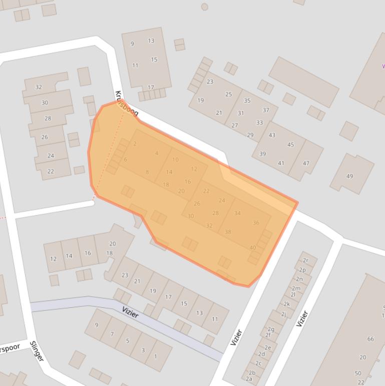 Kaart van postcodegebied 6641HL.