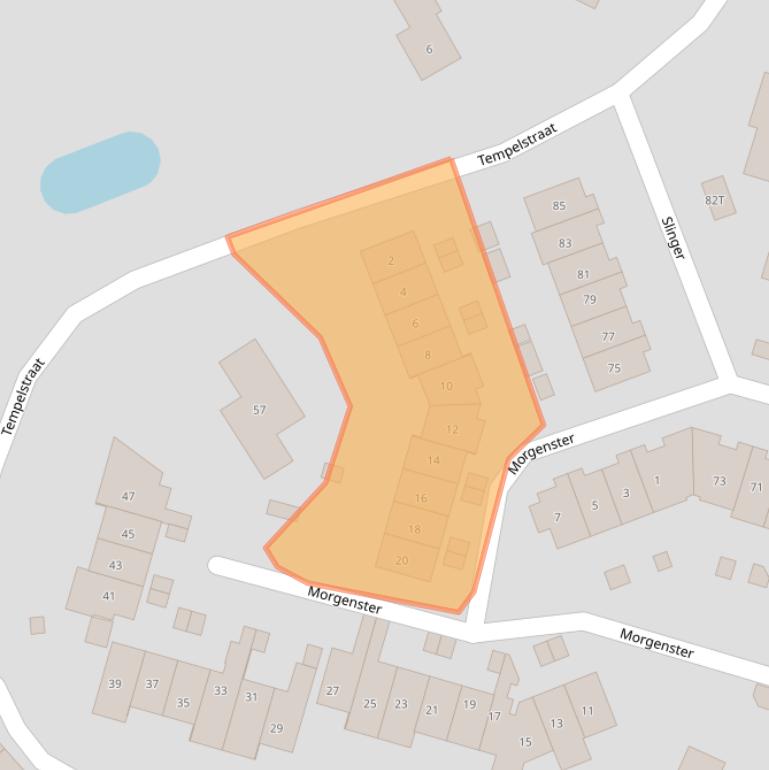 Kaart van postcodegebied 6641HW.