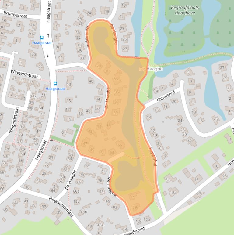 Kaart van postcodegebied 6641JB.