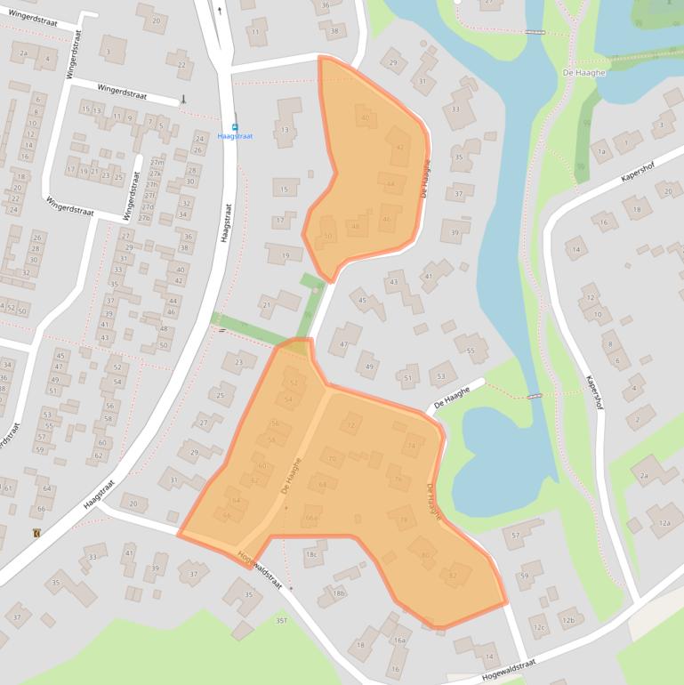 Kaart van postcodegebied 6641JD.
