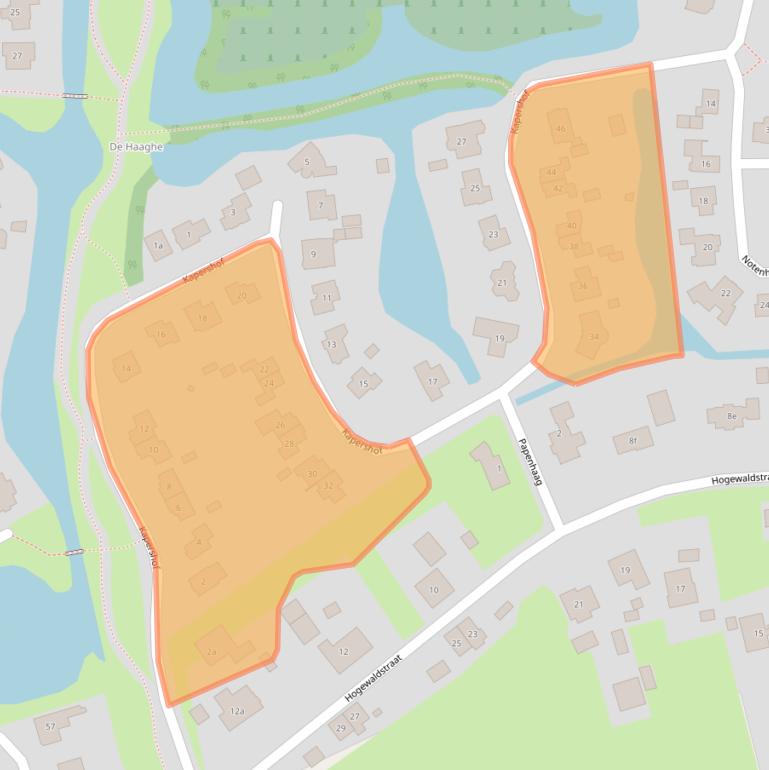 Kaart van postcodegebied 6641JS.