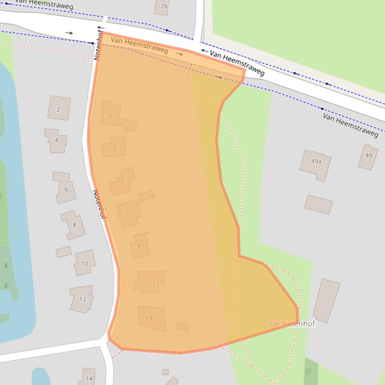 Kaart van postcodegebied 6641JT.