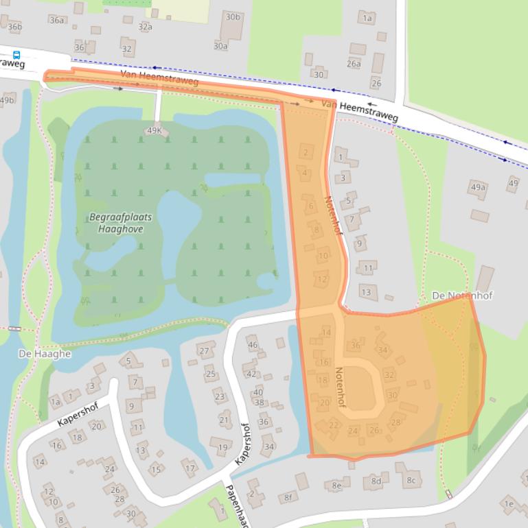 Kaart van postcodegebied 6641JV.