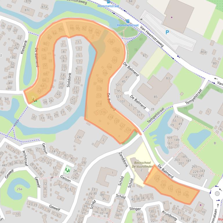 Kaart van postcodegebied 6641LE.