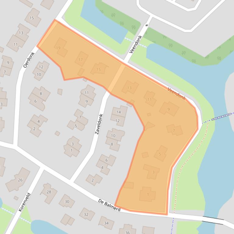 Kaart van postcodegebied 6641LK.