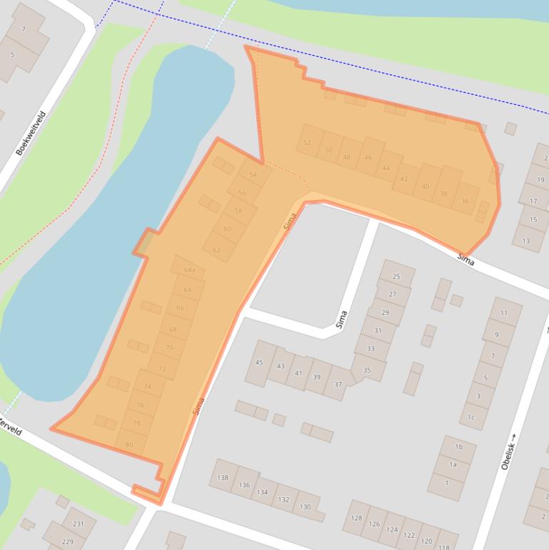 Kaart van postcodegebied 6641NM.