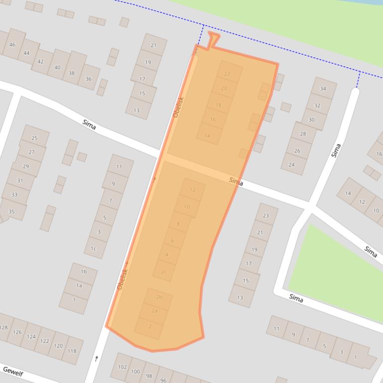 Kaart van postcodegebied 6641NP.