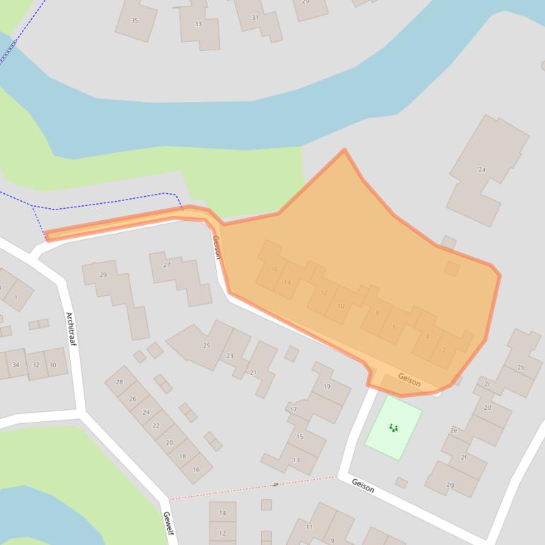 Kaart van postcodegebied 6641NX.