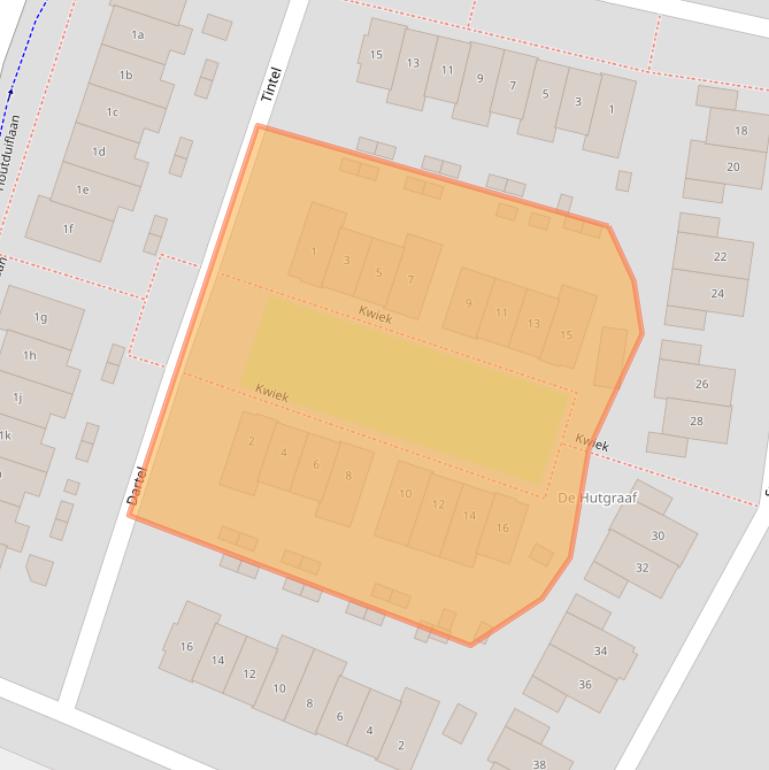 Kaart van postcodegebied 6641RR.