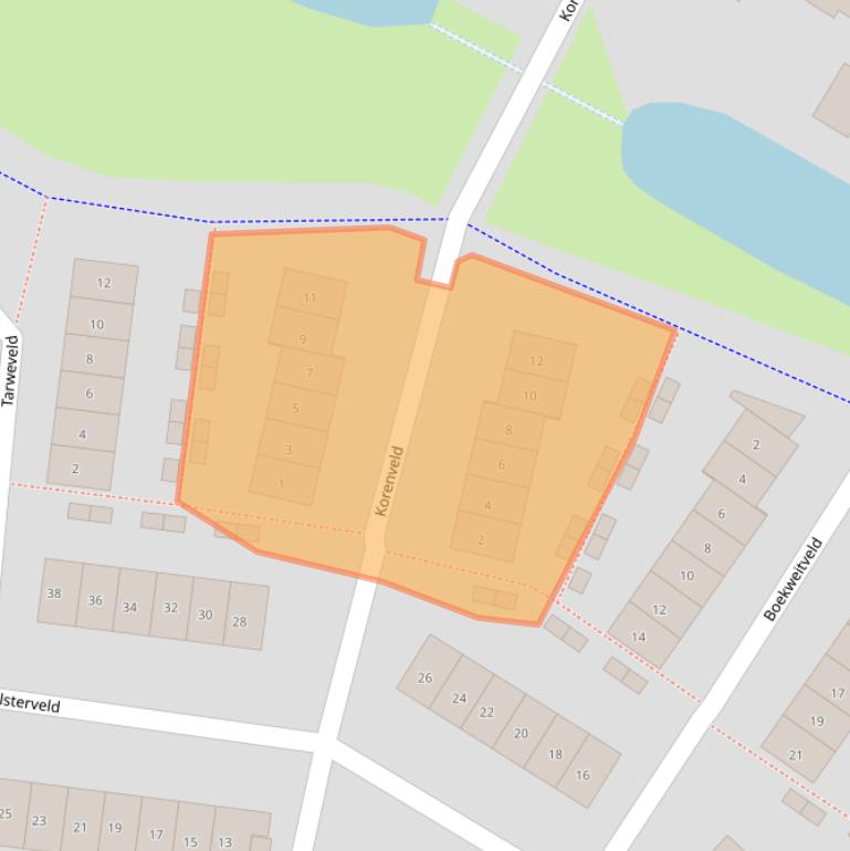 Kaart van postcodegebied 6641SH.