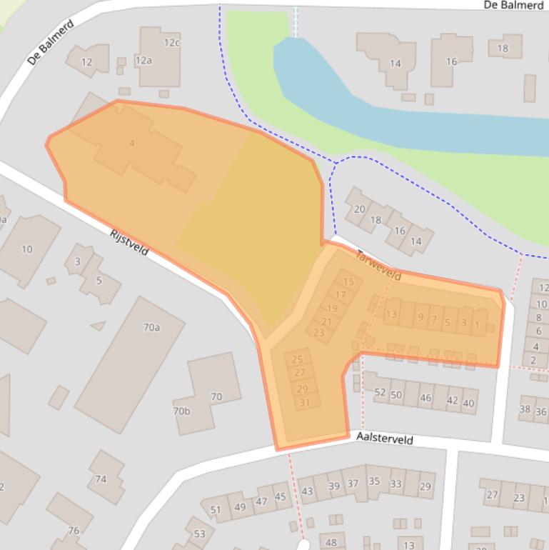Kaart van postcodegebied 6641SJ.