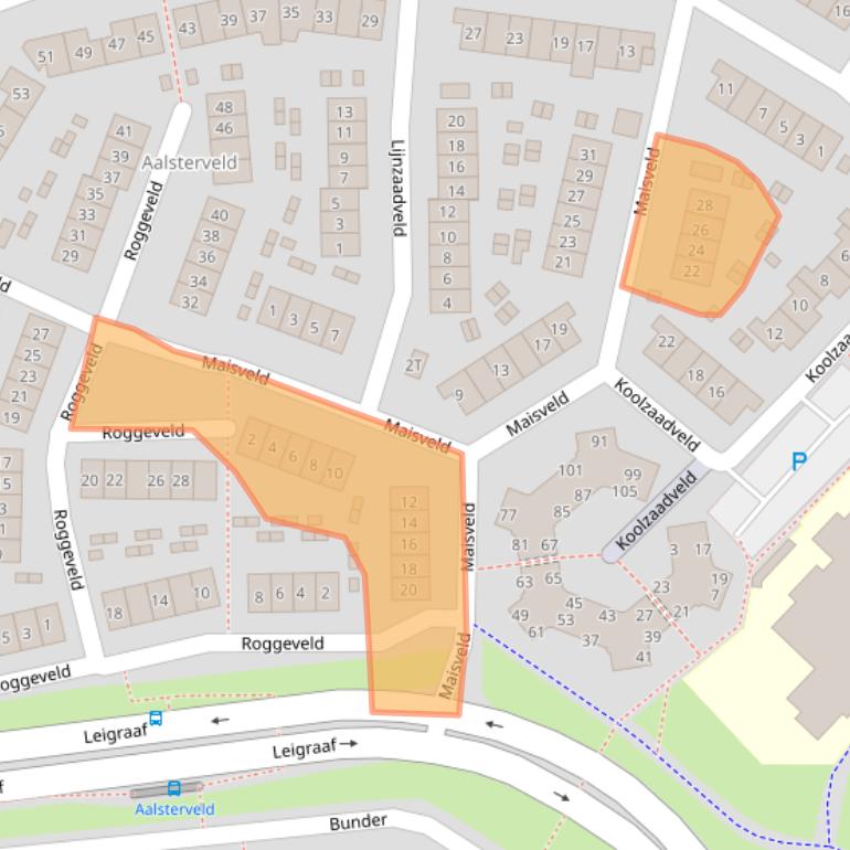 Kaart van postcodegebied 6641SP.