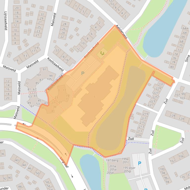 Kaart van postcodegebied 6641ST.