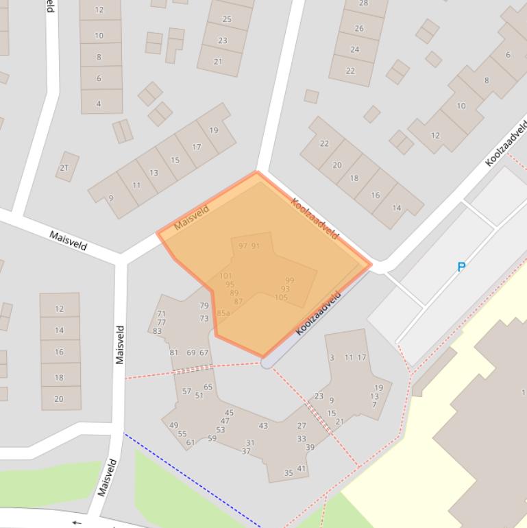 Kaart van postcodegebied 6641SW.