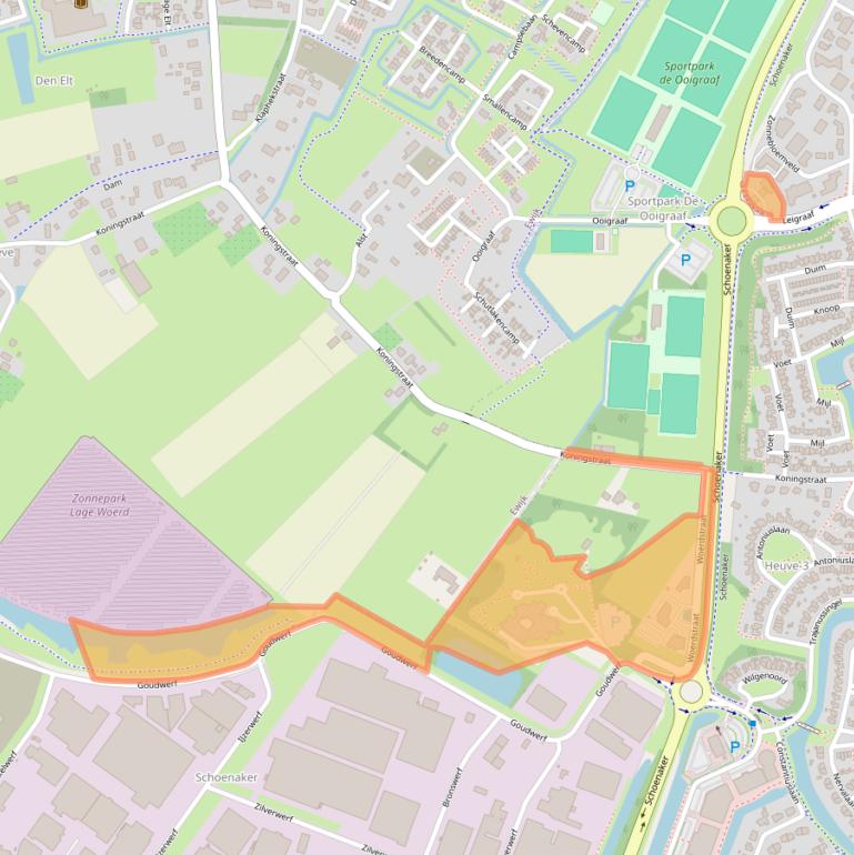 Kaart van postcodegebied 6641SZ.