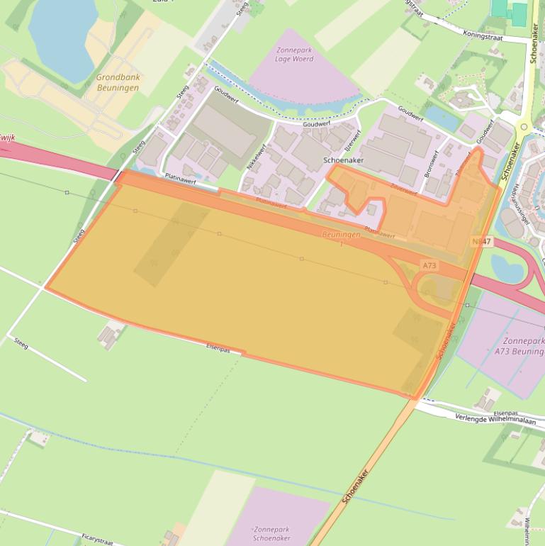 Kaart van postcodegebied 6641TC.