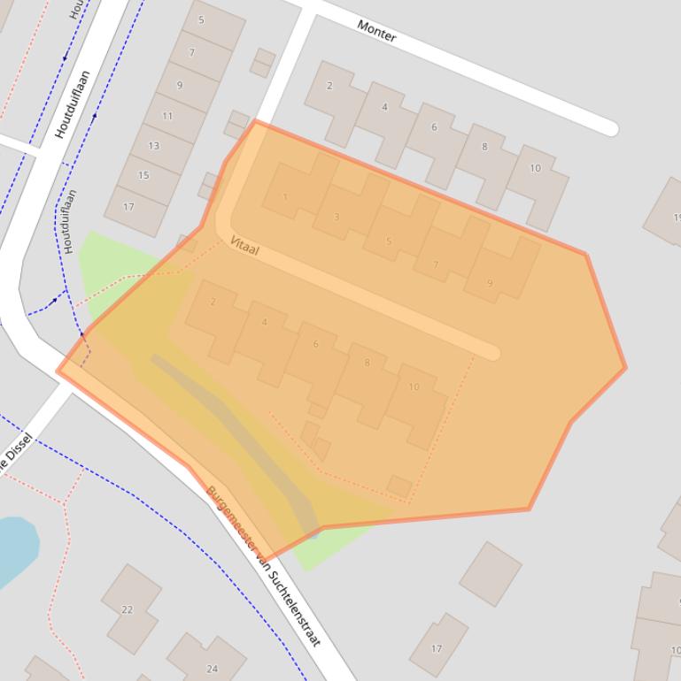 Kaart van postcodegebied 6641VA.