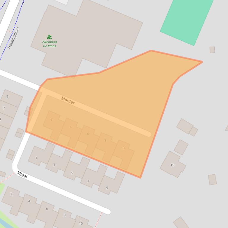 Kaart van postcodegebied 6641VB.