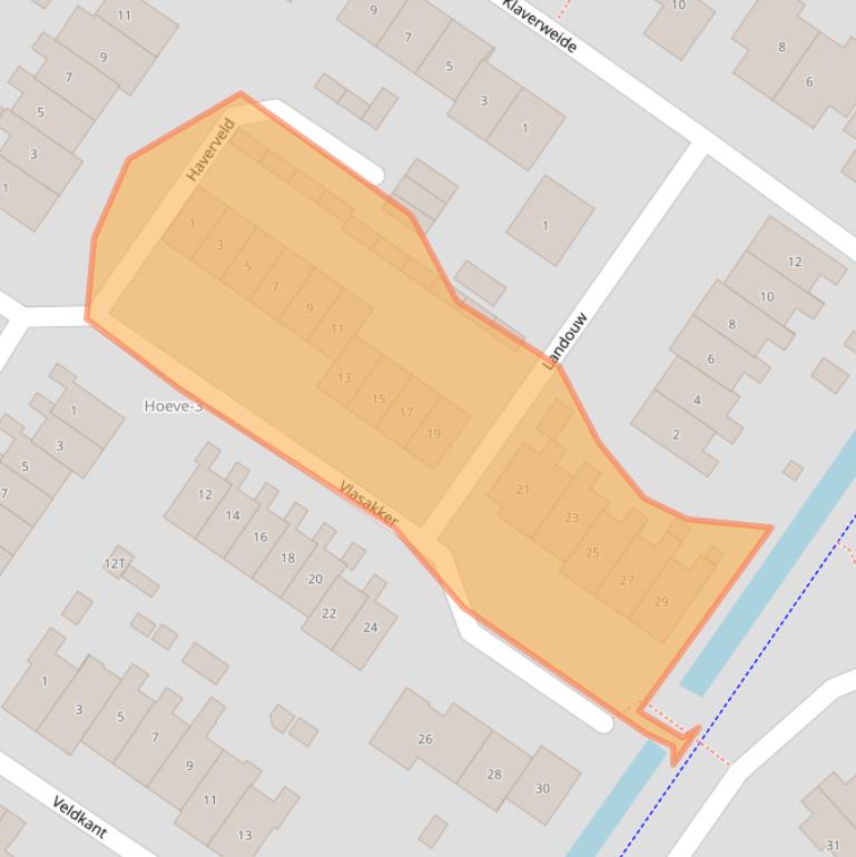 Kaart van postcodegebied 6641VH.