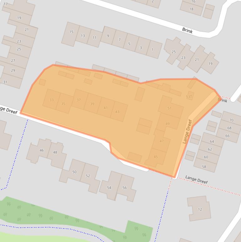 Kaart van postcodegebied 6641WH.