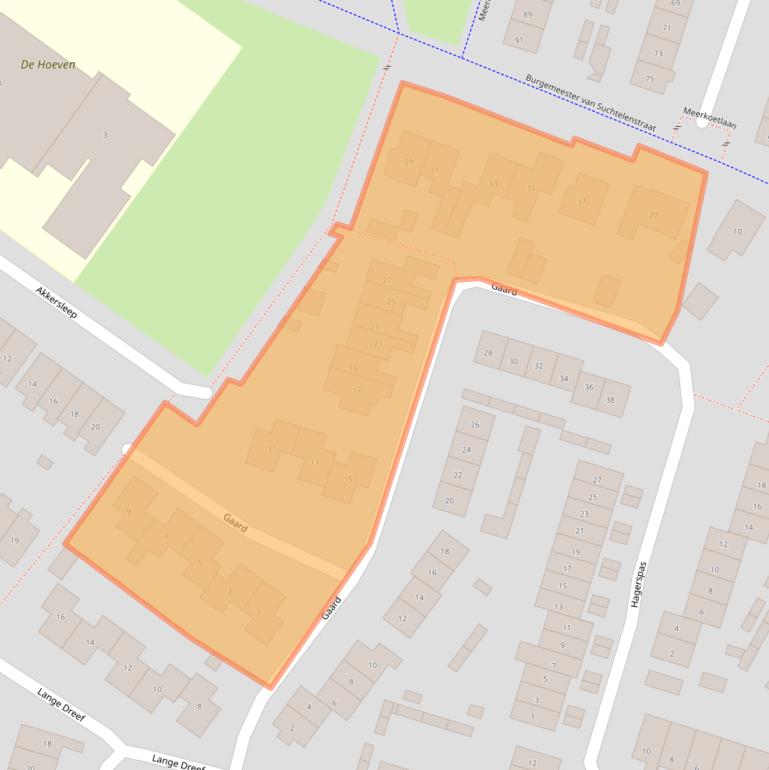 Kaart van postcodegebied 6641WN.