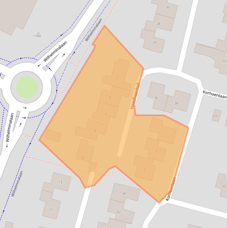 Kaart van postcodegebied 6641XA.