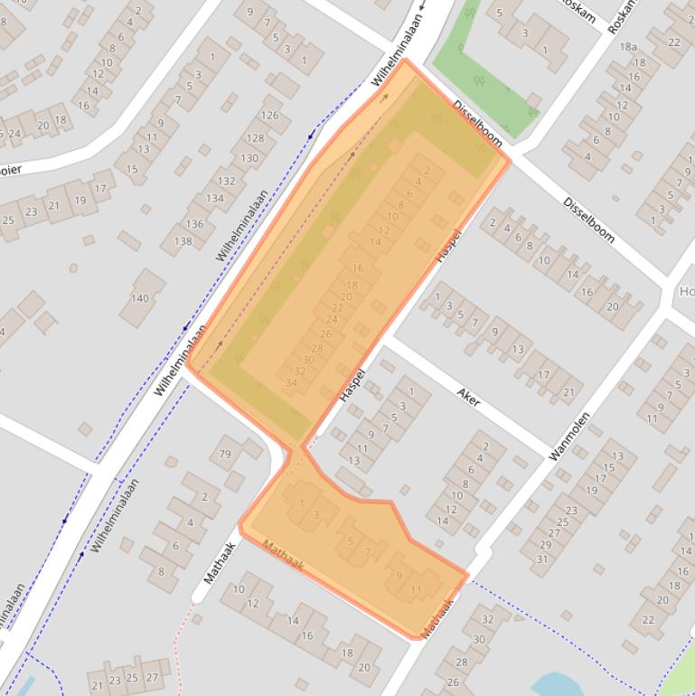 Kaart van postcodegebied 6641XC.