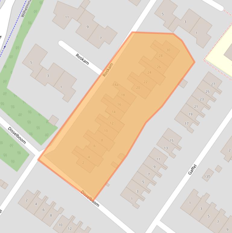 Kaart van postcodegebied 6641XE.