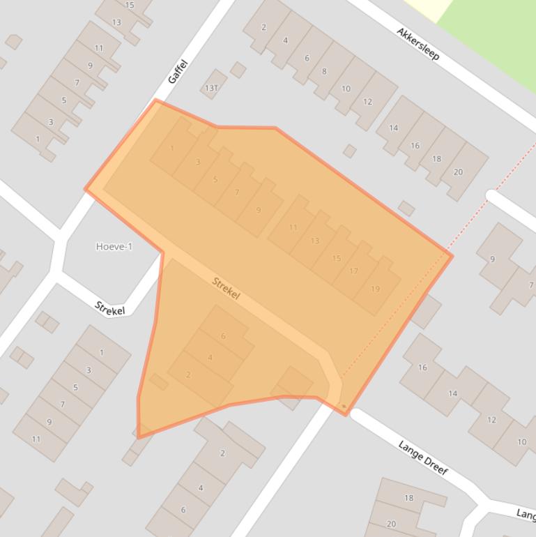 Kaart van postcodegebied 6641XK.