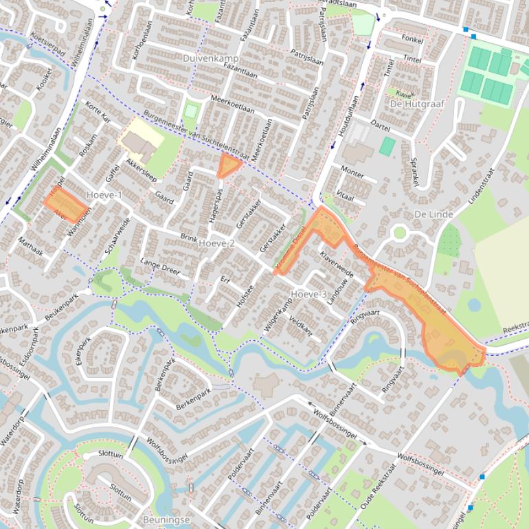 Kaart van postcodegebied 6641XN.