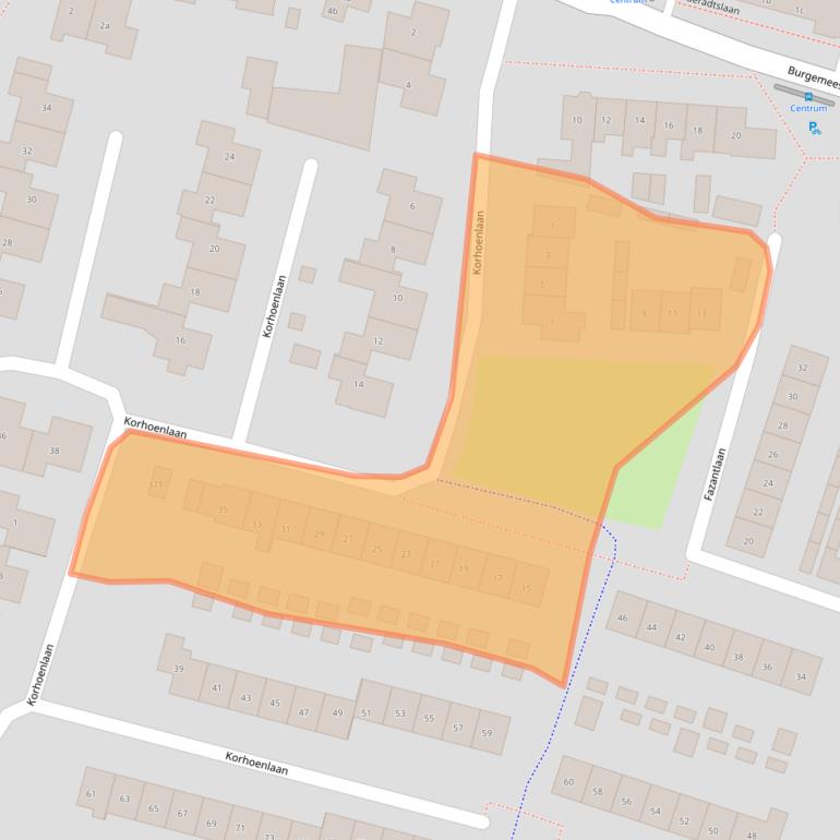 Kaart van postcodegebied 6641XP.