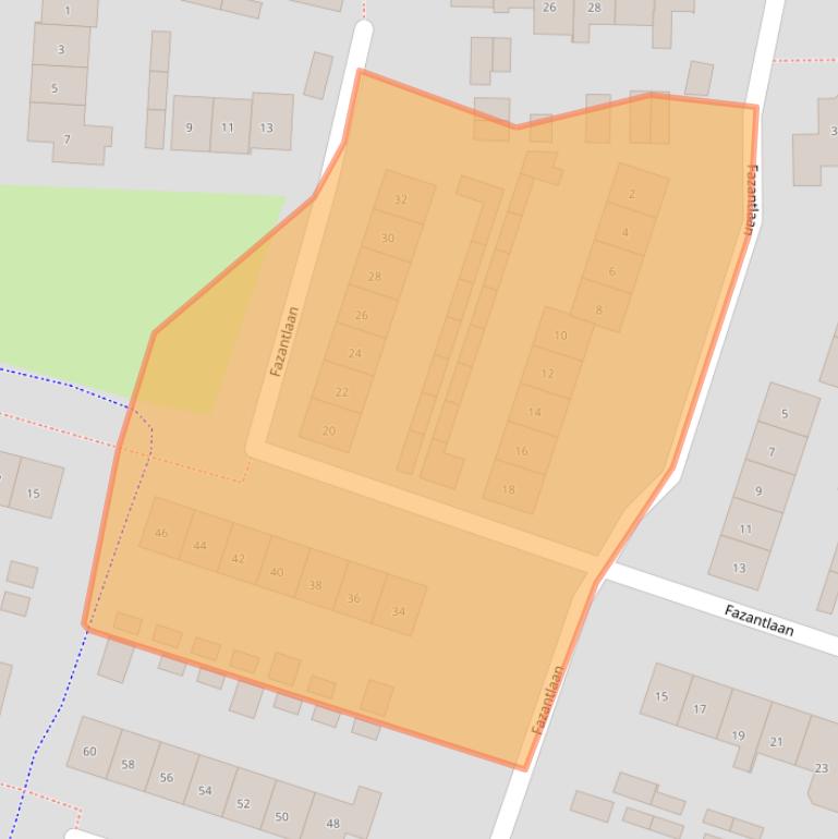 Kaart van postcodegebied 6641XX.