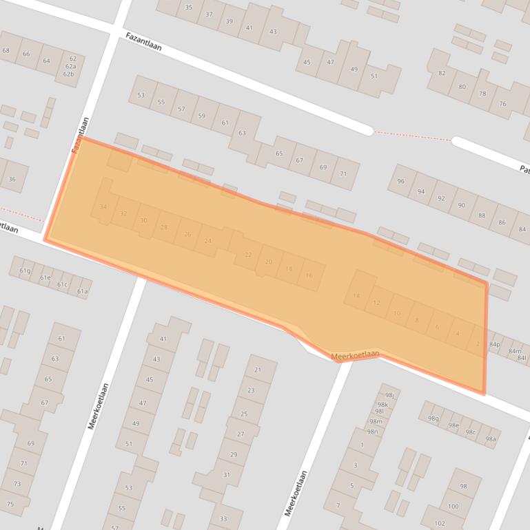 Kaart van postcodegebied 6641ZC.